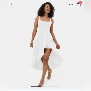 Halara Breezful Dress XS white w/ shorts
